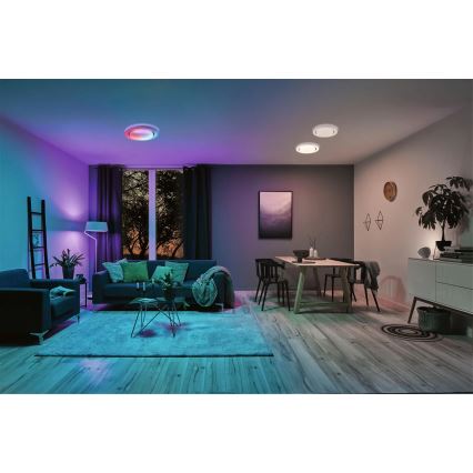 Paulmann 70546 - LED RGBW/22W Dimbar taklampa RAINBOW 230V 3000-6500K + fjärrkontroll