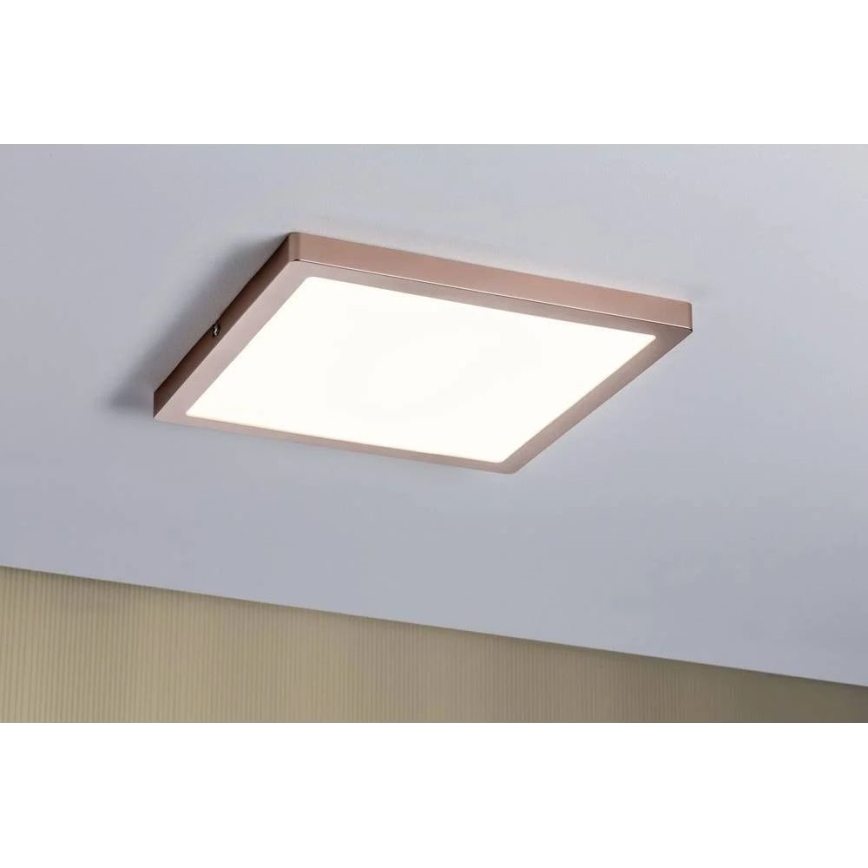 Paulmann 70873 - LED/24W Ljusreglerad panel ATRIA 230V 2700K 30x30 cm Roséguld