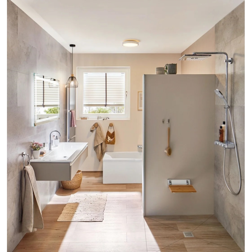 Paulmann 70882-LED/22,5W IP44 Dimbart badrumsplafond AVIAR 230V