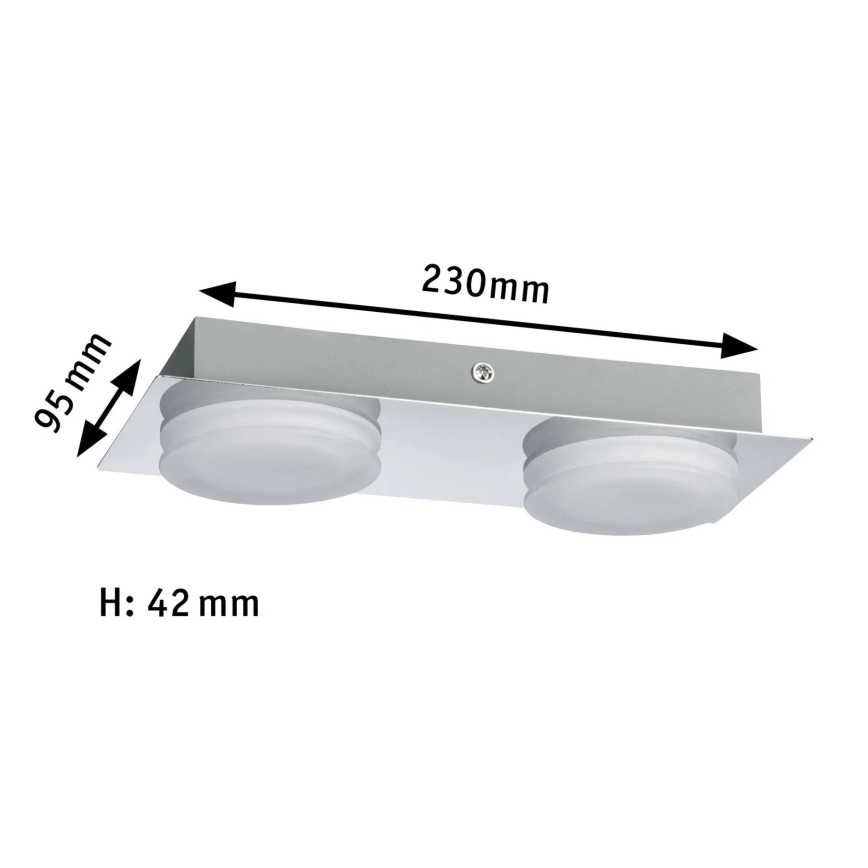 Paulmann 70883 - 2xLED/4,7W IP23 Badrumsvägglampa DORADUS 230V