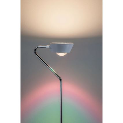 Paulmann 70920 - LED/7,5W Dimbar golvlampa RAMOS 230V vit/blank krom