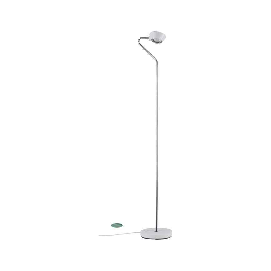 Paulmann 70920 - LED/7,5W Dimbar golvlampa RAMOS 230V vit/blank krom