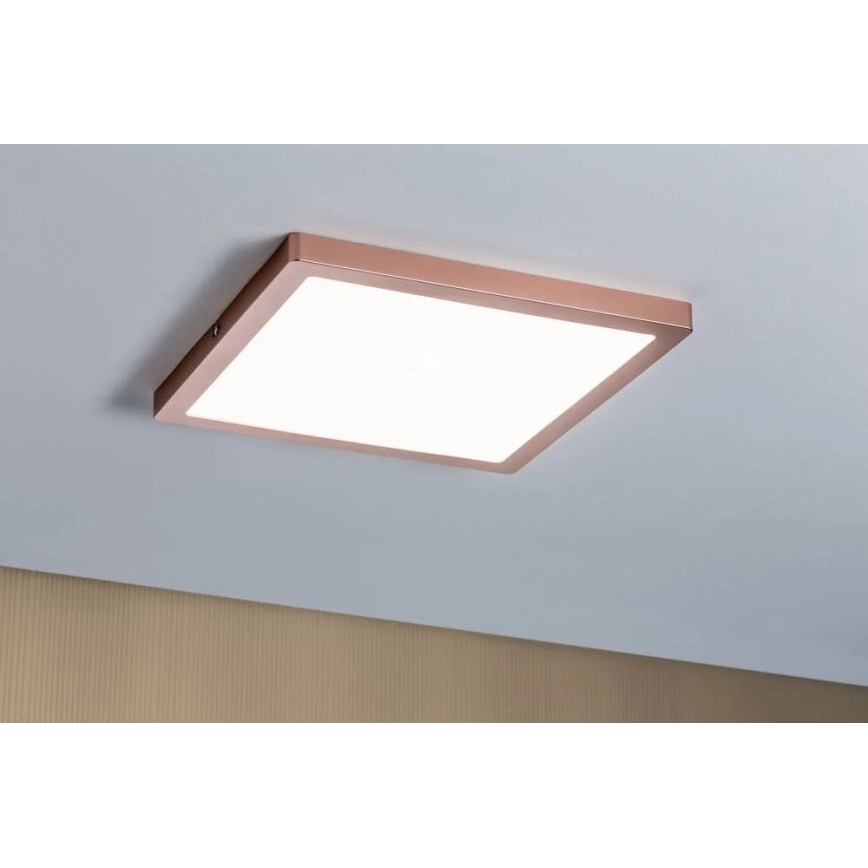 Paulmann 70941 - LED/20W Fäst panel ATRIA 230V 4000K 30x30 cm Roséguld