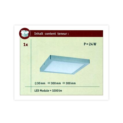 Paulmann 70982 - LED/22W Takbelysning ABIA 230V