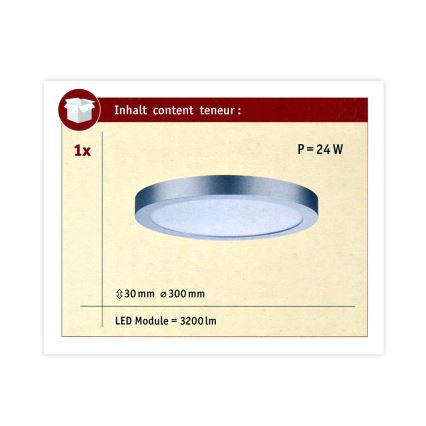 Paulmann 70983 - LED/22W Takbelysning ABIA 230V