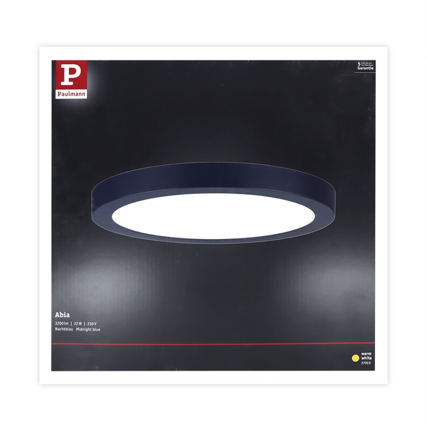 Paulmann 70986  - LED/22W Taklampa  ABIA 230V mörkblå