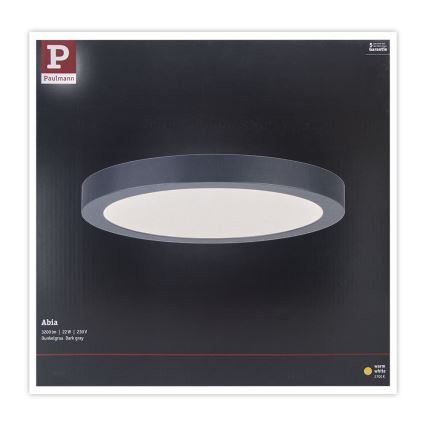Paulmann 70988 - LED/22W Taklampa ABIA 230V antracit