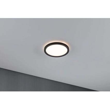 Paulmann 70997 - LED/11,2W Fäst panel ATRIA 230V 3000K diameter 19 cm svart