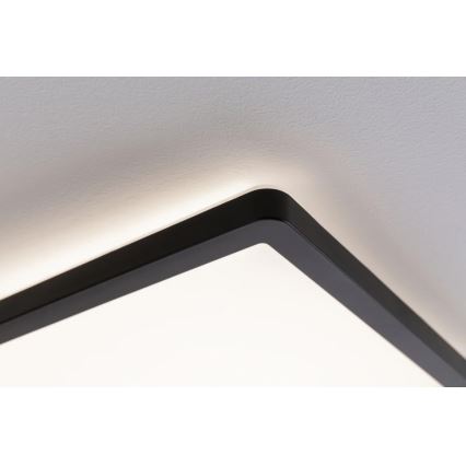 Paulmann 71001 - LED/16W Fäst panel ATRIA 230V 3000K 29,3x29,3 cm svart
