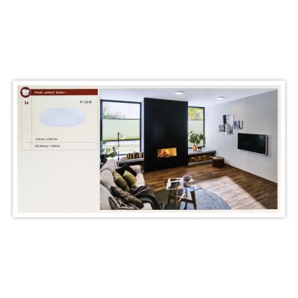 Paulmann 71021 - LED/22W Taklampa ABIA 230V vit