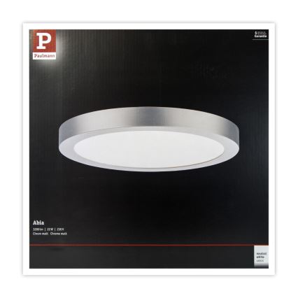 Paulmann 71023 - LED/22W Taklampa ABIA 230V matt krom