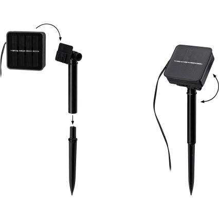 Paulmann 78896 - LED/0,3W IP44 Solarbelysning 3m 1,2V 1000 mAh