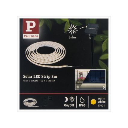 Paulmann 78896 - LED/0,3W IP44 Solarbelysning 3m 1,2V 1000 mAh