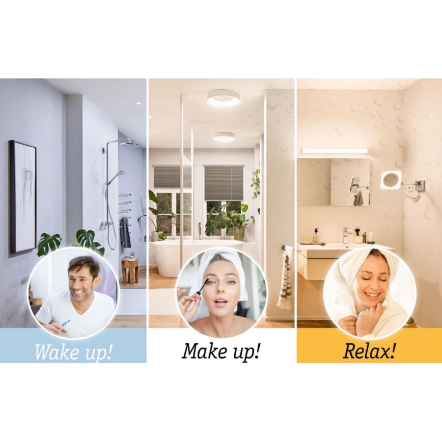 Paulmann 78923 - LED/13W IP44 Ljusreglerad vägglampa för badrum AVIAR 230V