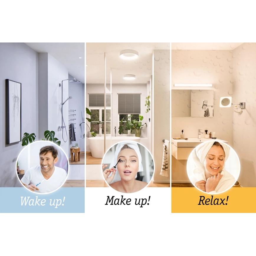 Paulmann 78946 - LED/16W IP44 Badrumsplafond CASCA 230V