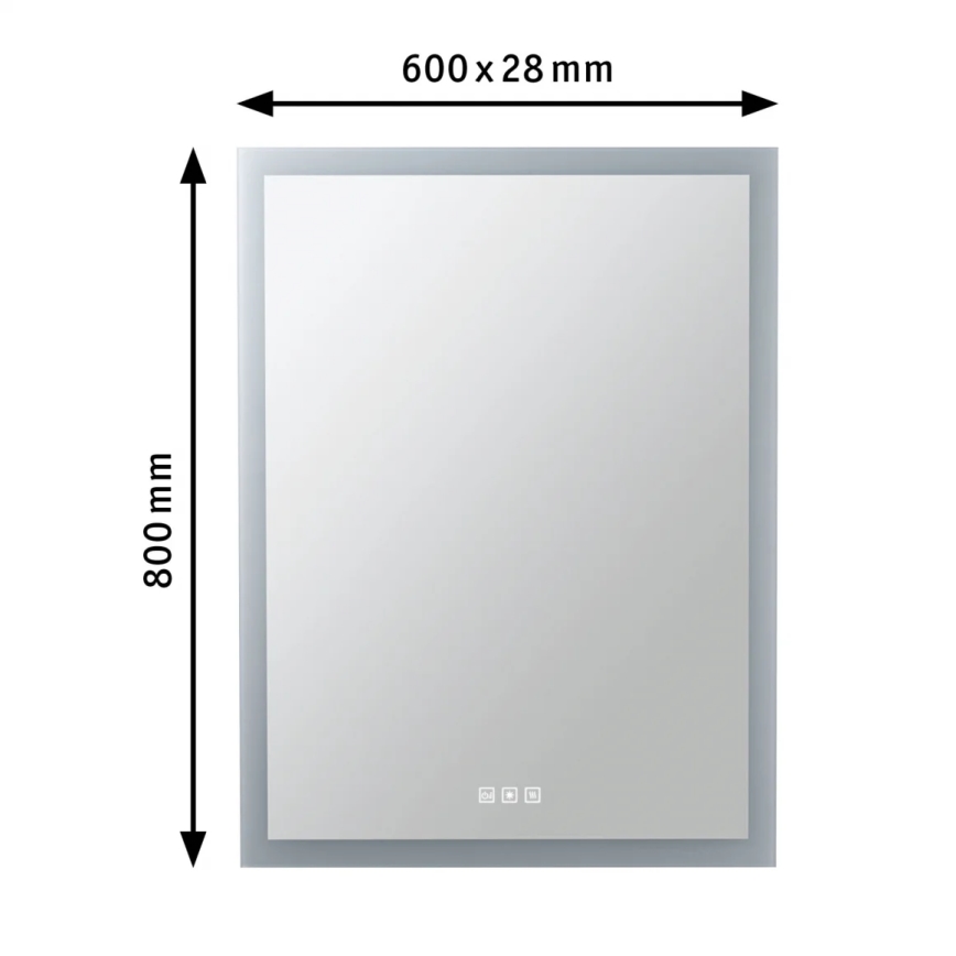 Paulmann 78951 - LED/22W IP44 Dimbart badrumsspegel med uppvärmning och belysning 230V