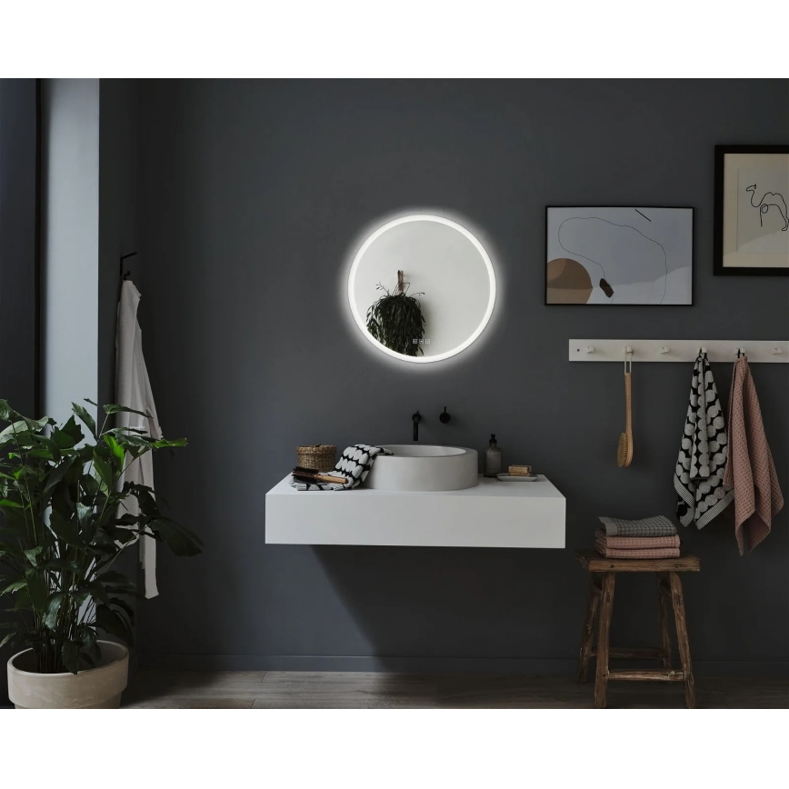 Paulmann 78952- LED/21W IP44 Dimbart badrumsspegel med uppvärmning och bakgrundsbelysning MIRA 230V