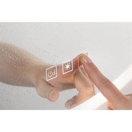 Paulmann 78952- LED/21W IP44 Dimbart badrumsspegel med uppvärmning och bakgrundsbelysning MIRA 230V