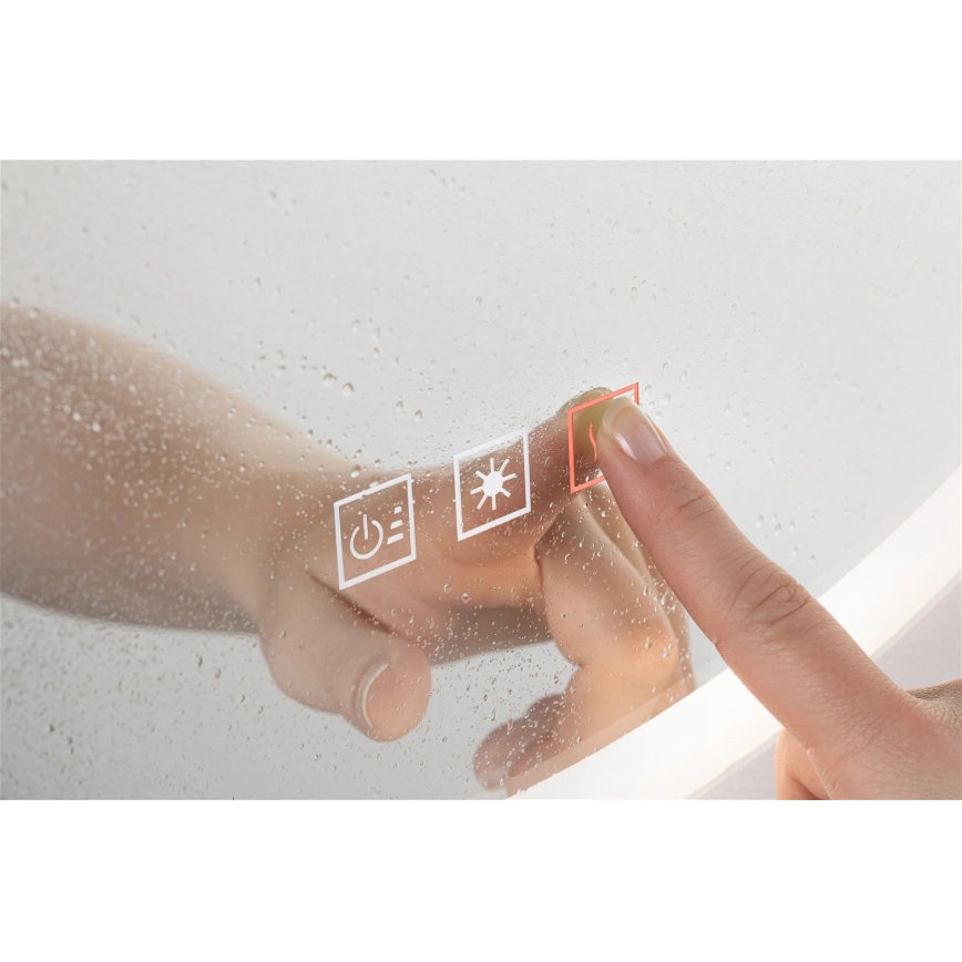 Paulmann 78952- LED/21W IP44 Dimbart badrumsspegel med uppvärmning och bakgrundsbelysning MIRA 230V