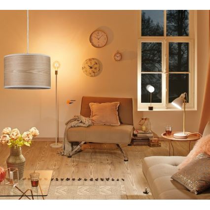 Paulmann 79630 - Ljuskrona med textilsladd NEORDIC 1xE27/20W/230V ask