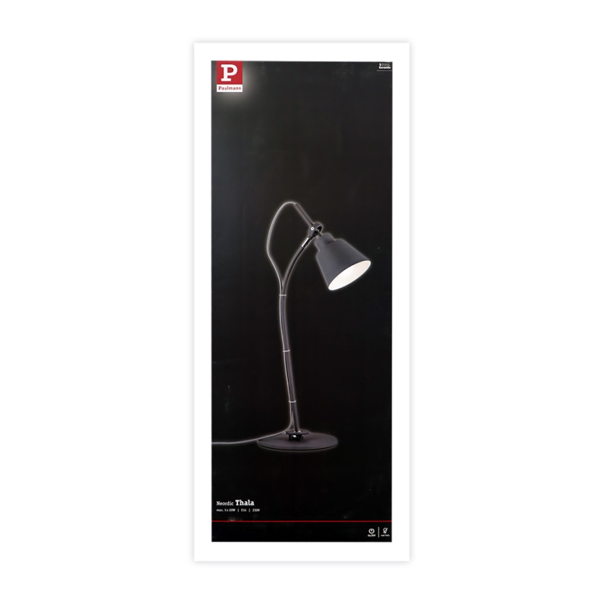 Paulmann 79683 - 1xE14/20W Bordslampa NEORDIC THALA 230V