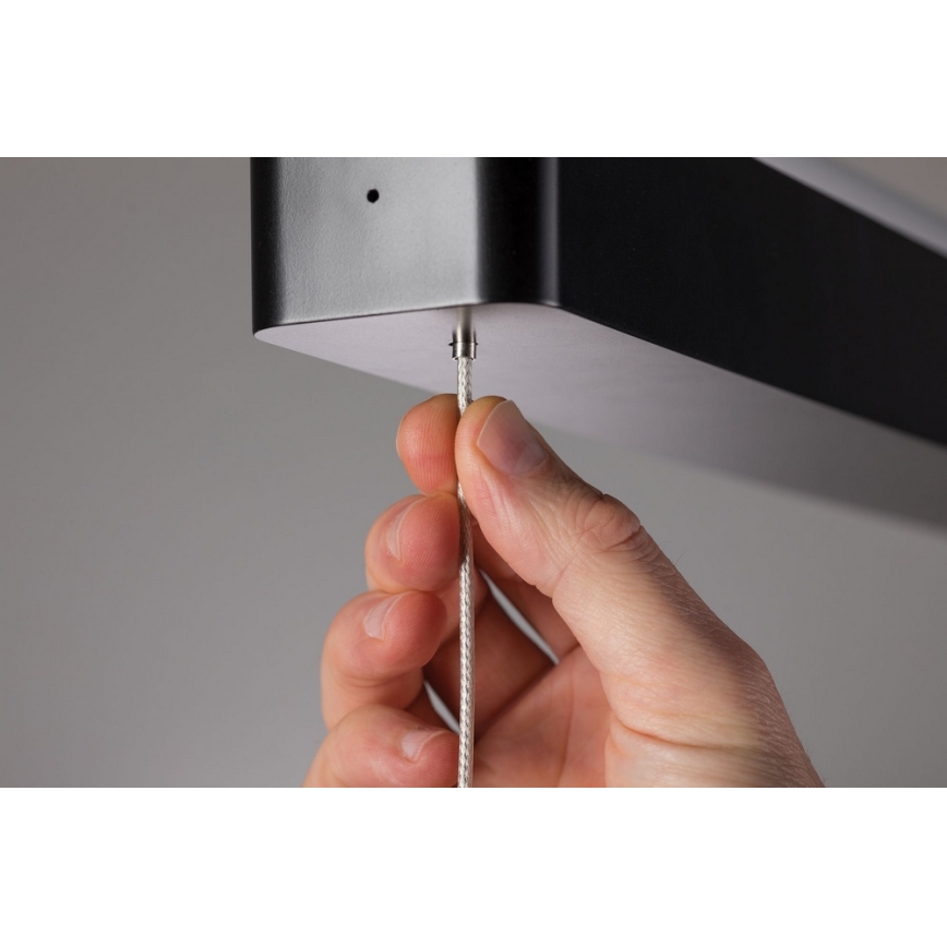 Paulmann 79694 - LED/40W Ljusreglerad ljuskrona på textilsladd LENTO 230V 2700-6000K