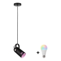 Paulmann 79766 - LAVEA pendel på vajer LED RGBW 1xE27/9W 230V svart