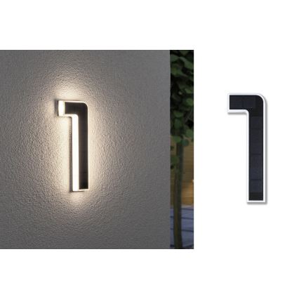 Paulmann 79842 - LED/0,2W IP44 Solärt husnummer 1,2V 1500 mAh