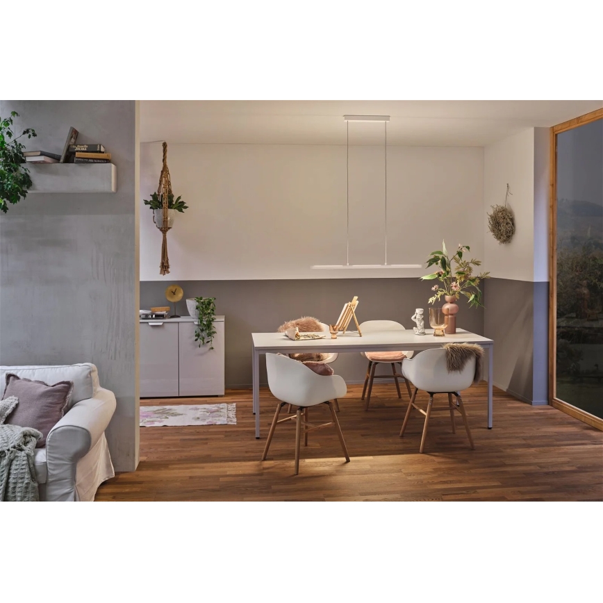 Paulmann 79901 - LED/42W Ljusreglerad ljuskrona på textilsladd LENTO 230V