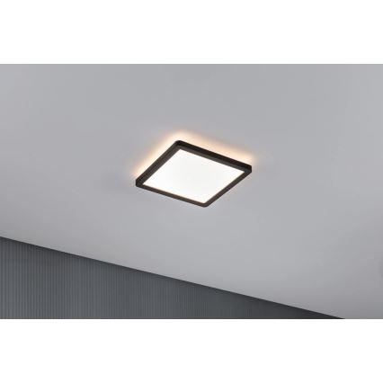 Paulmann 79920 - LED/11,2W dimbar panel ATRIA 230V 3000K 19x19 cm svart