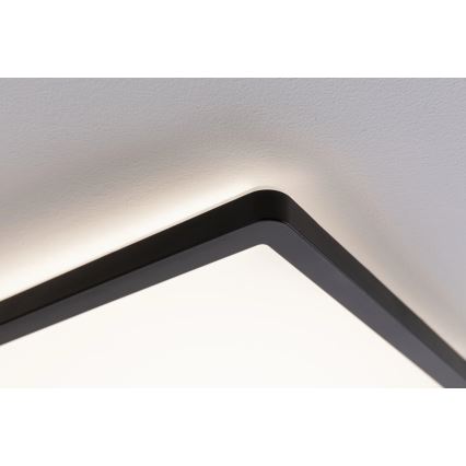 Paulmann 79921 - LED/16W Dimmbar panel ATRIA 230V 3000K 29,3x29,3 cm svart