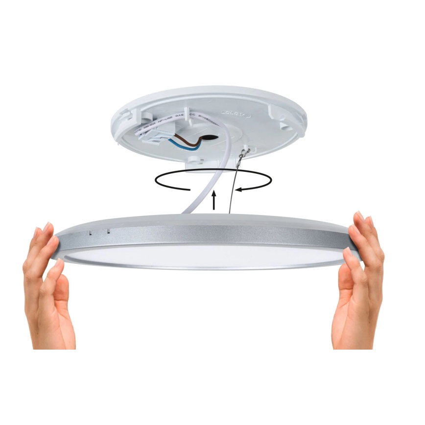 Paulmann 79921 - LED/16W Dimmbar panel ATRIA 230V 3000K 29,3x29,3 cm svart
