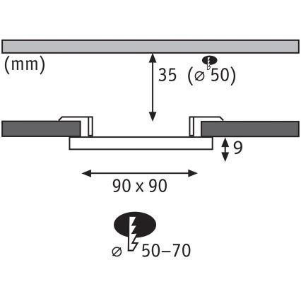 Paulmann 79953 - LED/6W IP44 Dimmerbar infälld badrumsspot VARIFIT 230V