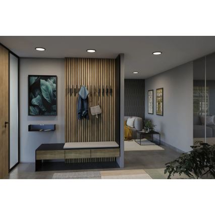 Paulmann 79965 - LED/13W IP44 Dimbar infälld badrumsdownlight AREO 230V Ø 17,5 cm svart