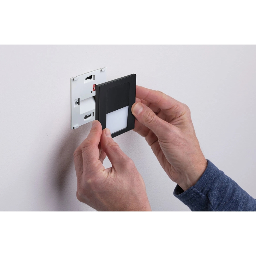 Paulmann 80001 - LED/1W Trappbelysning TSARO 230V Follow/svart