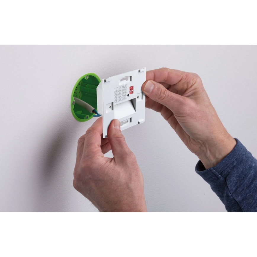 Paulmann 80002 - LED/1W Trappbelysning med sensor TSARO 230V Bly/vit