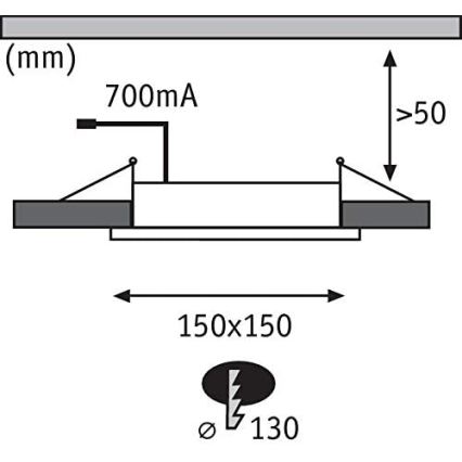 Paulmann 92696 - KIT 3xLED/8W Ljusreglerad upphängd taklampa DICE 230V