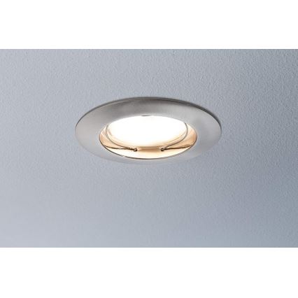 Paulmann 92827 - SET 3xLED/7W IP44 Dimbart badrumsinfällt takarmatur COIN 230V