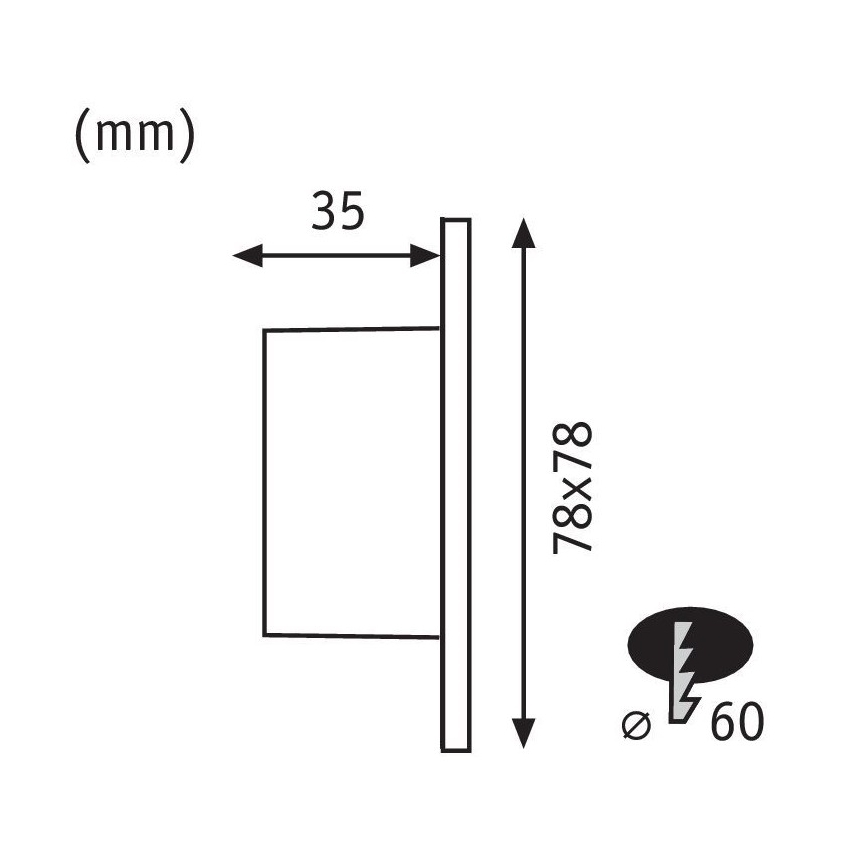 Paulmann 92922 - LED/1,7W Trappljus stav 230V