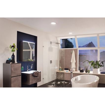 Paulmann 92935 - AREO LED/12W IP44 dimbar infälld badrumsarmatur 230V Ø 18 cm mattkrom