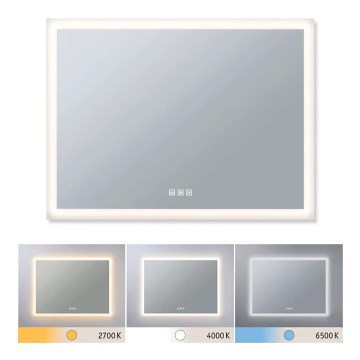 Paulmann 93013 - LED/22W IP44 Dimbart badrumsspegel med värme och belysning 230V 2700/4000/6500K