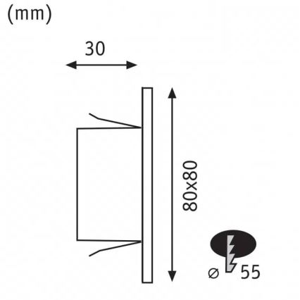 Paulmann 93093 - LED/1,2W Trappbelysning EDGE 230V