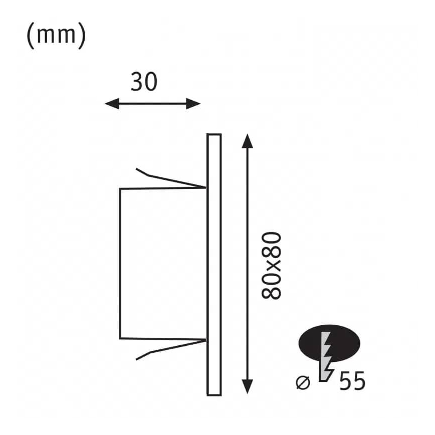 Paulmann 93093 - LED/1,2W Trappbelysning EDGE 230V