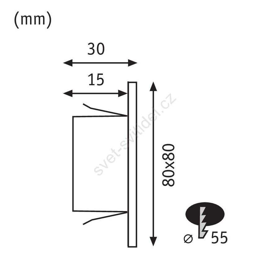 Paulmann 93094 - LED/1,2W Trappbelysning EDGE 230V