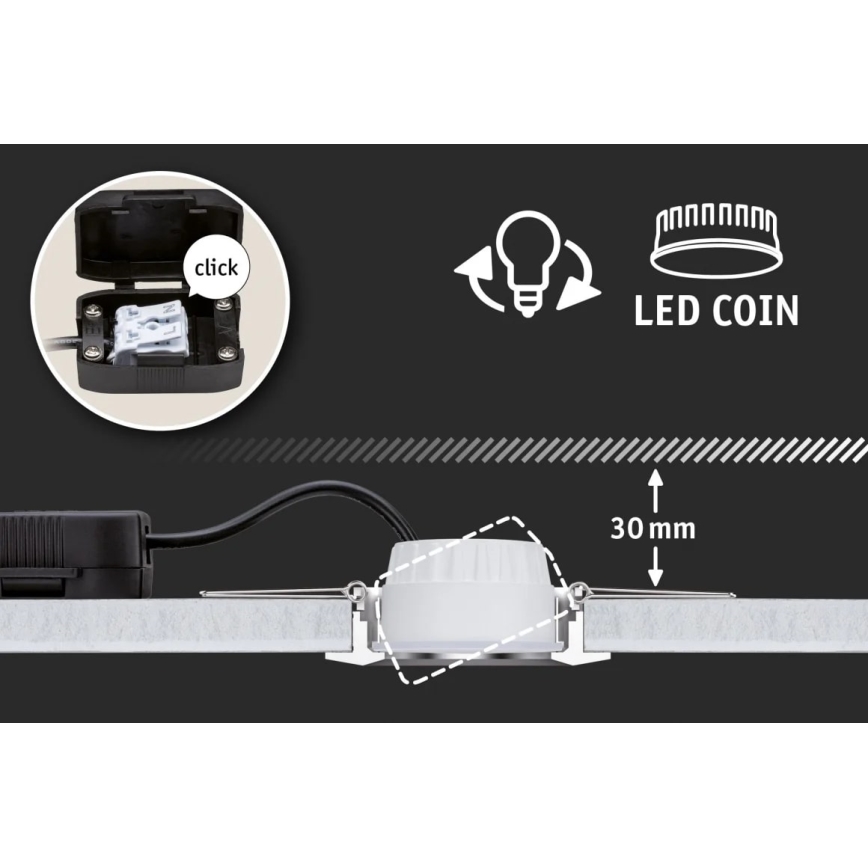 Paulmann 93379 - KIT 3xLED/6W IP44 Ljusreglerad hängande badrumslampa GIL 230V