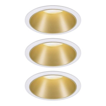 Paulmann 93406 - SET 3xLED/6,5W IP44 Dimbart badrumsinfällt takarmatur COLE 230V