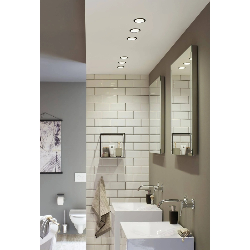 Paulmann 93408 - SET 3xLED/6,5W IP44 Dimbart badrumstakarmatur COLE 230V