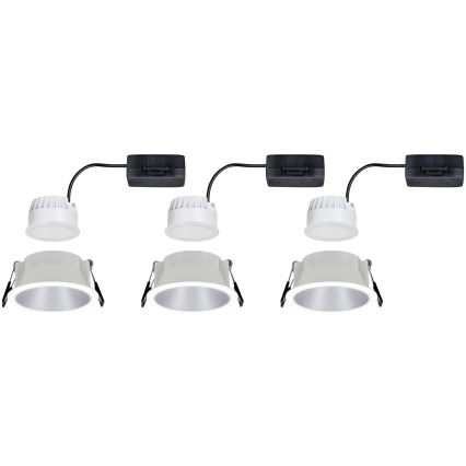 Paulmann 93410 - SET 3xLED/6,5W IP44 Dimbart badrumstakarmatur COLE 230V