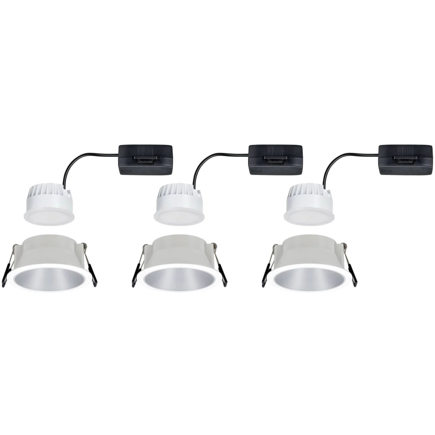 Paulmann 93410 - SET 3xLED/6,5W IP44 Dimbart badrumstakarmatur COLE 230V