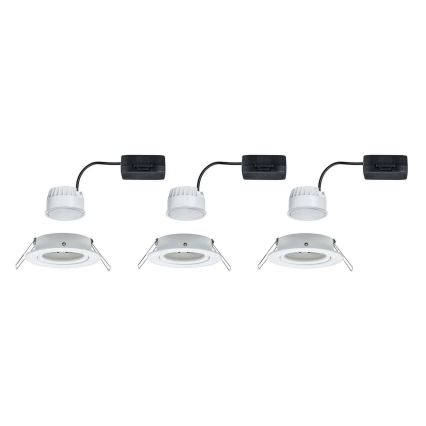 Paulmann 93449 - KIT 3xLED/6,5W IP23 Badrum infälld lampa NOVA 230V